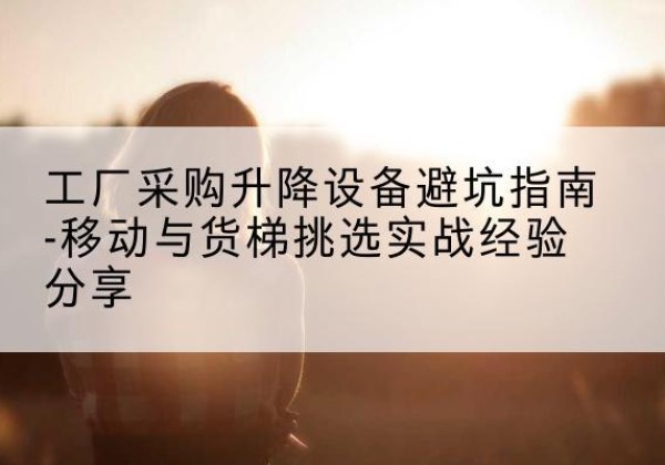 南涧移动式升降机怎么选-工厂采购升降设备避坑指南-移动与货梯挑选实战经验分享